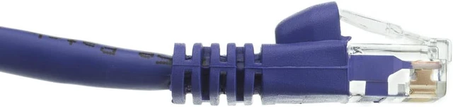 Alt view image 4 of 7 - CableWholesale 10X6-04135 Cat5e Purple Ethernet Patch Cable Snagless Molded Boot 35 foot