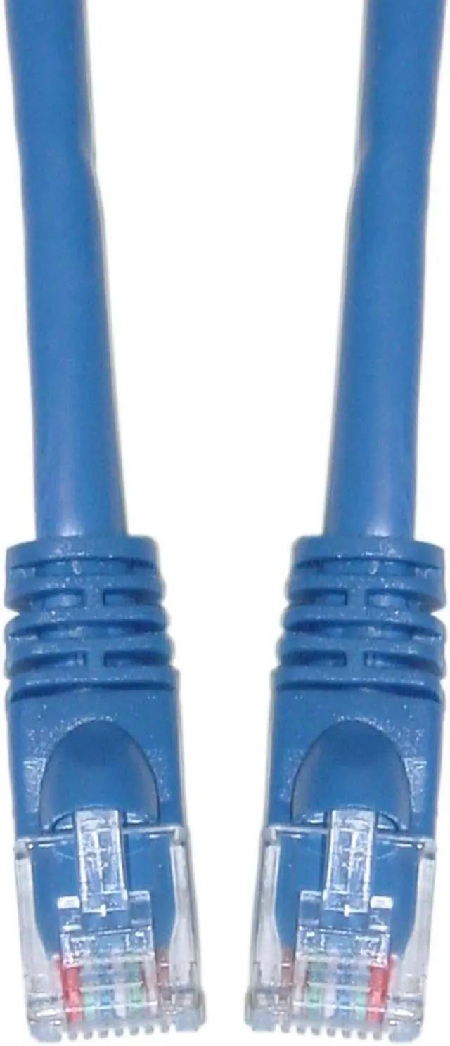 Alt view image 2 of 3 - CableWholesale 13X6-06103 Cat6a Blue Ethernet Patch Cable Snagless Molded Boot 500 MHz 3 foot