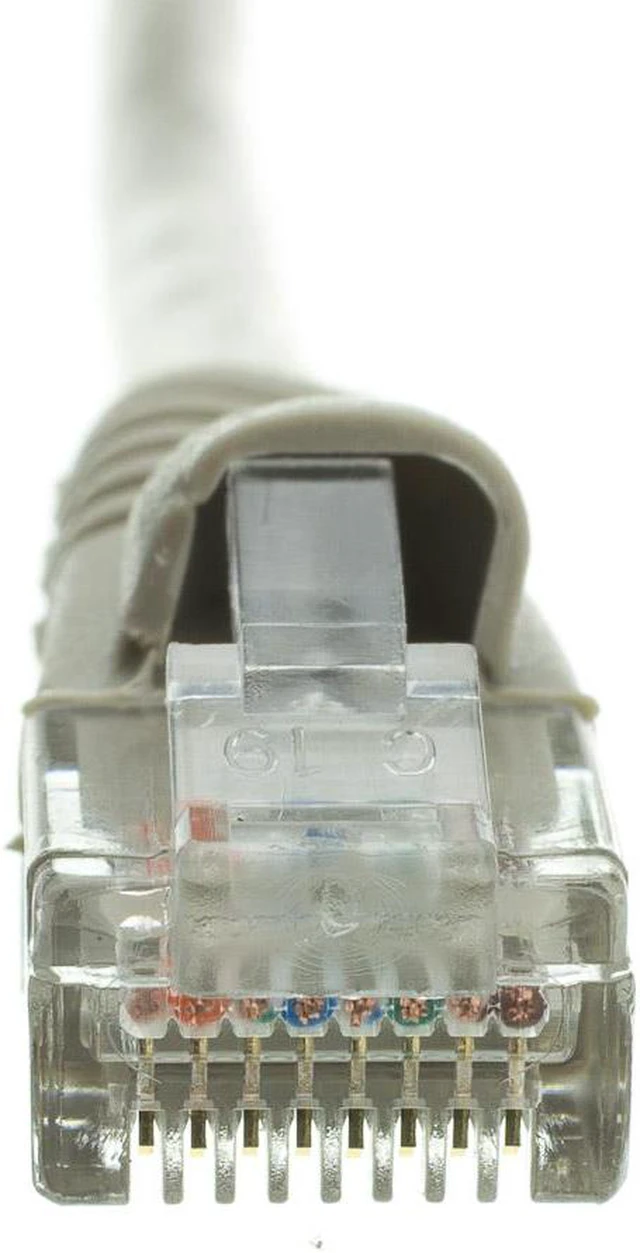 Alt view image 3 of 6 - CableWholesale 10X6-02135 Cat5e Gray Ethernet Patch Cable Snagless Molded Boot 35 foot