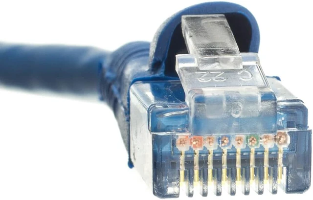 Alt view image 3 of 7 - CableWholesale 10X6-06135 Cat5e Blue Ethernet Patch Cable Snagless Molded Boot 35 foot