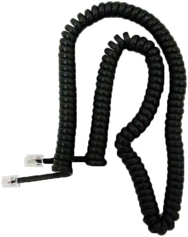 Alt view image 6 of 7 - ICC GCHA444012-FBK 12ft Black Handset Cord