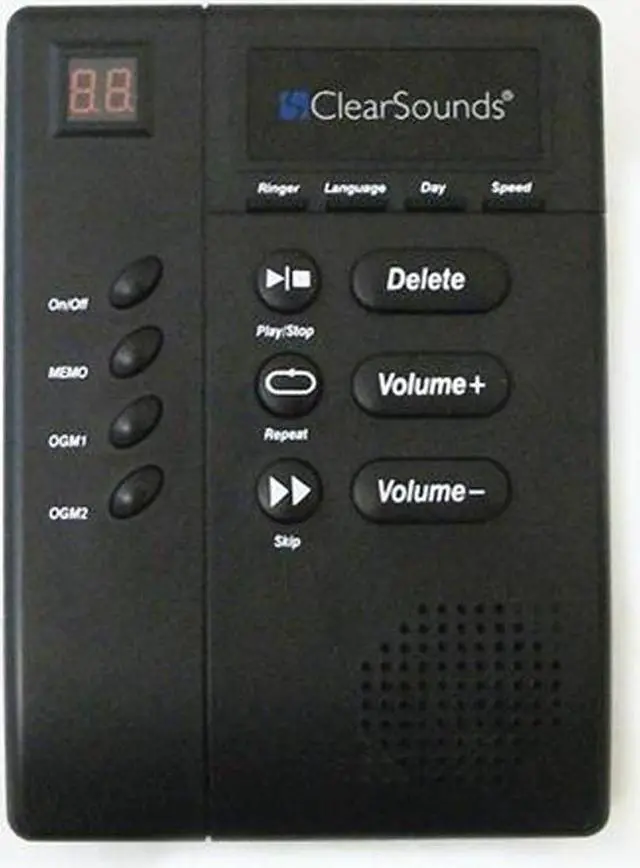 Alt view image 3 of 10 - ClearSounds ANS3000 Digital Amplified Answering Machine