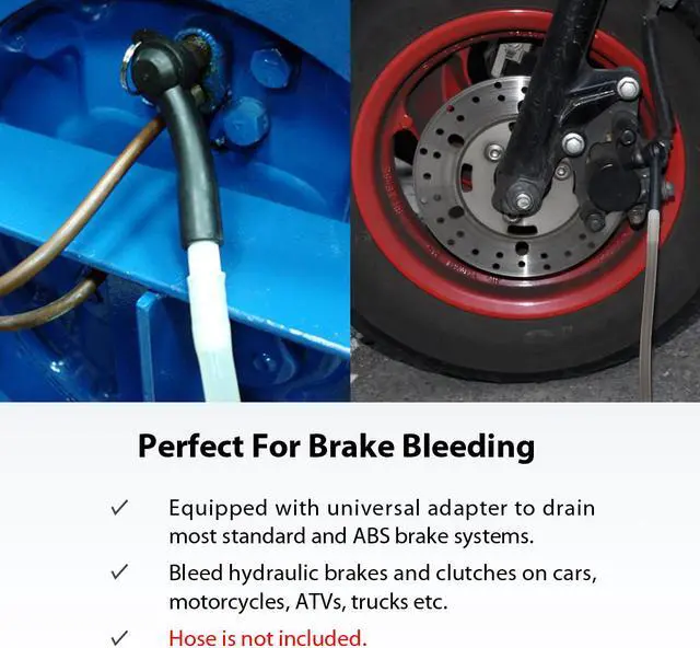 Alt view image 2 of 2 - FIRSTINFO Automotive Brake Fluid Bleeder Bleeding Connector Adapter Accessory for FIRSTINFO Brake Bleeder / Extractor / Pump Change Tool Kit