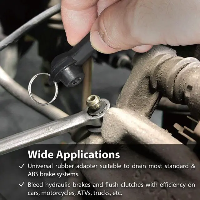 Alt view image 4 of 5 - FIRSTINFO 50.7 Oz (1.5 Liter) Capacity Brake Service Brake Fluid Bleeder Bottle/Receiver with Non-Return Check Valve + Hook Fixed