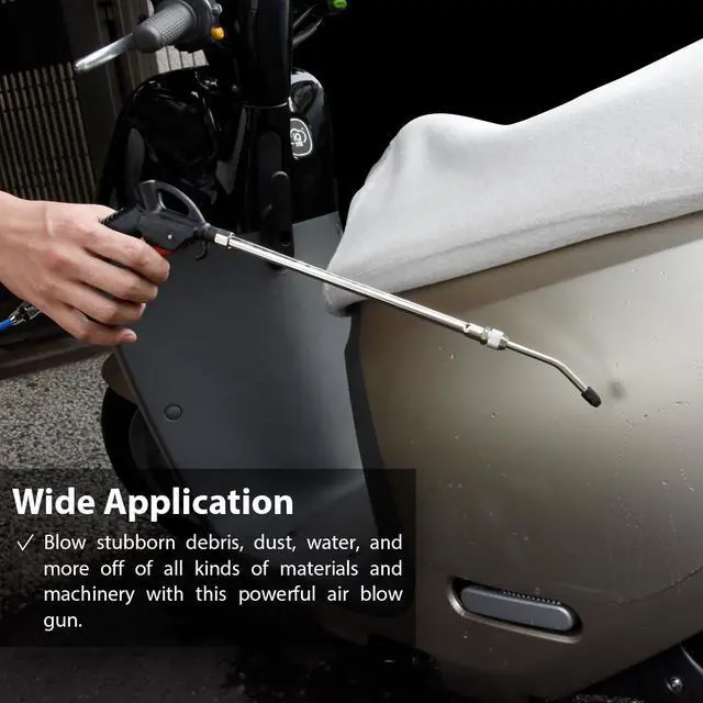 Alt view image 4 of 6 - FIRSTINFO Air Duster Blow Gun with Range 8.46 ~ 12 Inch (215-305 mm) Adjustable / Extendable Air Flow Nozzle Dust Blower Cleaner (Extendable)