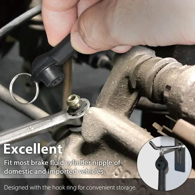Alt view image 5 of 5 - FIRSTINFO 4.9 Feet (1.5 Meter) Long Automotive Brake Fluid Bleeder Bleeding Hose with Non-Return Check Valve for FIRSTINFO Brake Bleeder
