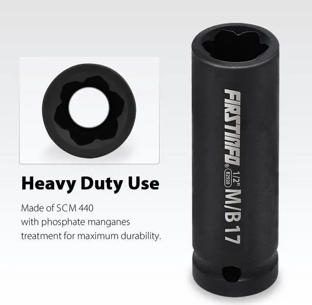 Alt view image 3 of 6 - FIRSTINFO Protective Lug Nut Socket for Mercedes Benz Vehicles with 17mm Convex, Flower Head Lug Nuts