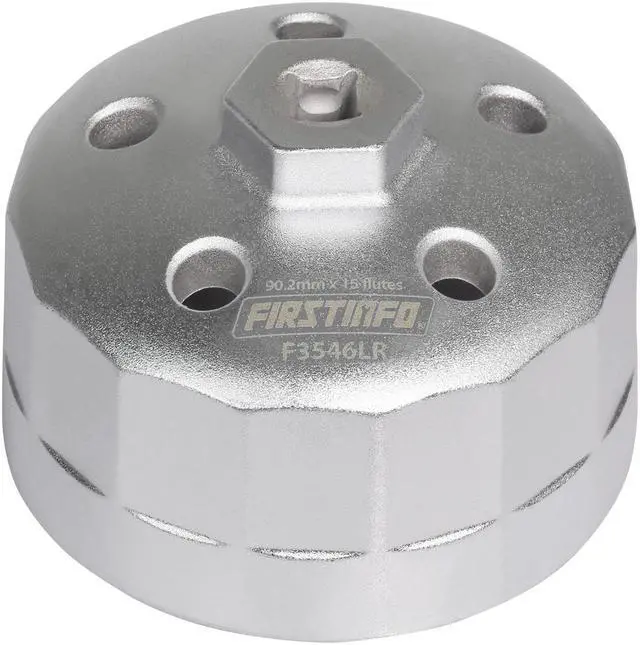 Main image of FIRSTINFO 3/8" Drive 90.2mm 15 Flutes Oil Filter Wrench, Compatible with Land Rover & Jaguar - Fits 3.0L & 5.0L Gas Engines