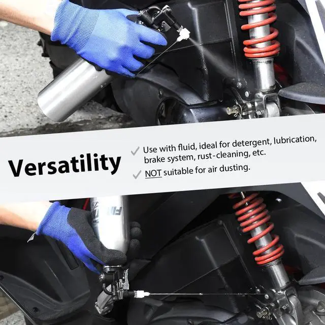 Alt view image 7 of 7 - FIRSTINFO Patented 650c.c. (21.9 US fl. oz) Aluminum Canister Aerosol Refillable Fluid Storage Spray Can/Pneumatic Compressed Air Sprayer/Maximum Pressure 110 psi