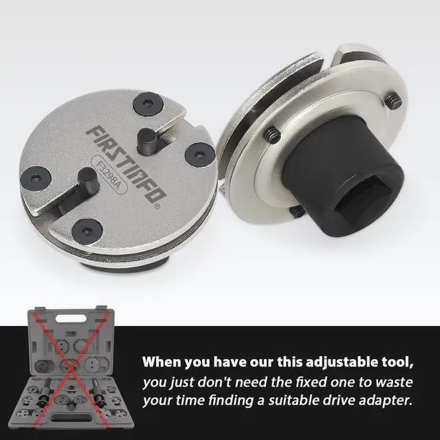 Alt view image 4 of 4 - FIRSTINFO Universal 2&3 Pin Adjustable Auto Disc Brake Pad Caliper Piston Wind / Rewind Back Replacement Tool w/ 3/8" Square