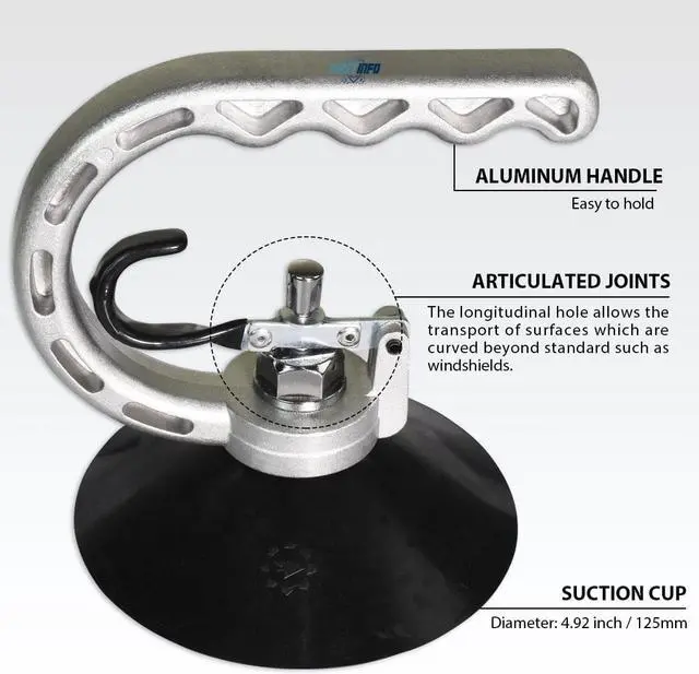 Alt view image 3 of 7 - FIRSTINFO Powerful Auto Suction Cup Dent Puller/ 125 mm Lifter and Glass Moving, Lifting with Aluminum Carrying Handle
