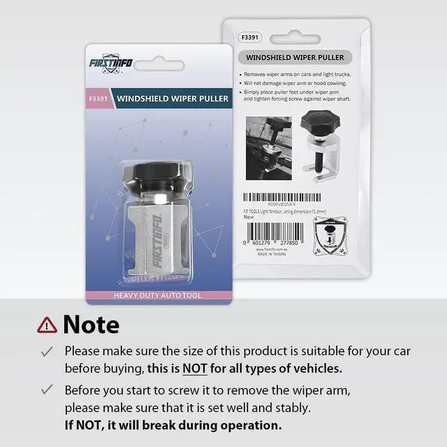 Alt view image 6 of 6 - FIRSTINFO Light Windscreen Wiper Arm Remover (Fit Opening Dimension:15.2mm)