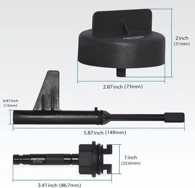 Alt view image 5 of 7 - FIRSTINFO Transmission Fluid Filling Tool, 3 Pcs ATF Drainer And Refill Set (Cup-Type + Stick-Type Drainer + All Metal ATF Refill OE Style Adapter) For Mercedes-Benz 725.0 9-Speed Transmission
