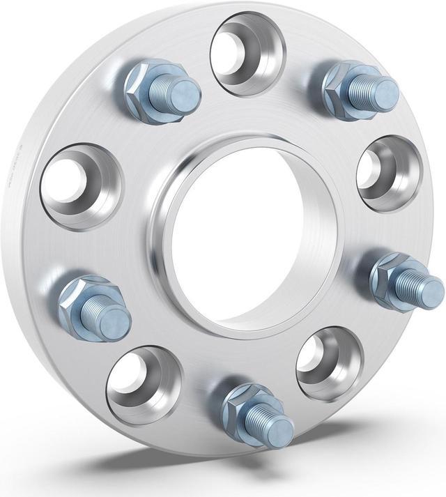 Alt view image 7 of 7 - RockTrix 1 inch Hubcentric 5x5 to 5x5 Wheel Spacers (71.5mm Bore, 1/2x20 Studs) Compatible with Jeep 99-10 Grand Cherokee WJ WK, 07-18 Wrangler JK JKU, 06-10 Commander XK - Silver 25mm 5x127 2pcs