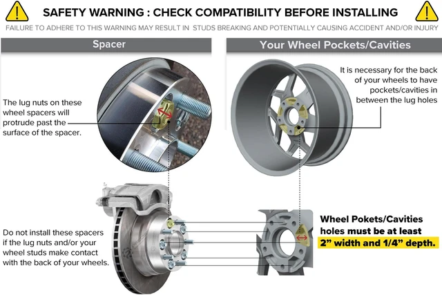 Alt view image 10 of 12 - StanceMagic - 20mm (0.75 inch) Hubcentric 5x114.3 Wheel Spacers (66.1mm bore, 12x1.25 Studs) Compatible with Nissan Infiniti Vehicles (Check your Year and Model in Description) - Silver 66.2mm 2pcs