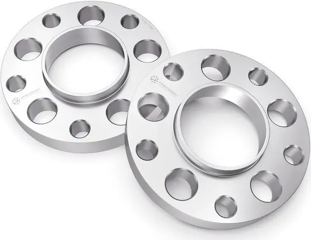 Alt view image 4 of 5 - StanceMagic - 15mm Hubcentric 5x130 Wheel Spacers (71.6mm Bore, With Lip) Compatible with Porsche Boxster 911 Carrera Cayman Cayenne Panarema Taycan - 2pcs, Silver