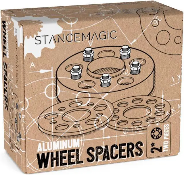 Alt view image 9 of 10 - StanceMagic - 25mm (1 inch) Hubcentric Wheel Spacers (5x100, 56.1mm bore, 12x1.25 Studs) Compatible with Scion FRS FR-S BRZ Baja Forester WRX Impreza Legacy Outback Saab 9-2x - Silver 2pcs