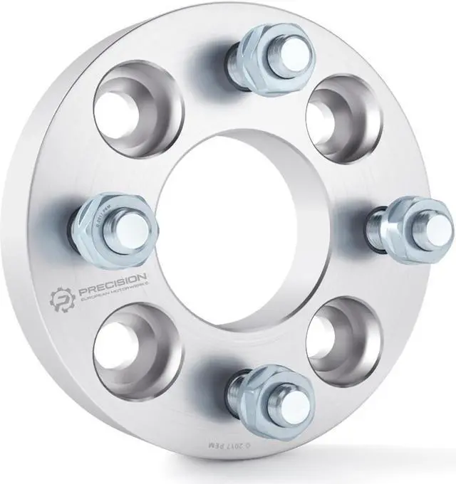 Alt view image 5 of 7 - RockTrix 4x4 Wheel Spacers, 1 inch Thick Golf Cart Wheel Spacers Compatible with EZ GO EZGO Club Car, 1/2"x20 Studs Nuts, 4x101.6 to 4x101.6 Silver Adapters, 62mm Hub Bore, Set of 2
