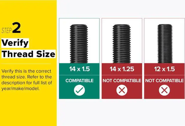 Alt view image 10 of 11 - 10pcs Extended Black Lug Bolts 14x1.5 (45mm Shank Length - Not OEM Length, Ball Radius Seat) Compatible with Audi TT A3 A4 S4 A5 S5 A6 S6 A7 B5 B6 B7 B8 Volkswagen Jetta Golf GTI Passat CC Beetle