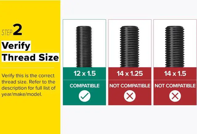 Alt view image 4 of 7 - 4pcs Locking Spline Black 12x1.5 Lug Bolts with Socket Key (26mm OEM Shank Length, Cone Seat) Compatible with BMW 128i 135i 318i 320i 325i 328i 335i M3 525i 528i 530i 535i M5 Z3 Z4 E36 E46 E60 E90 E92