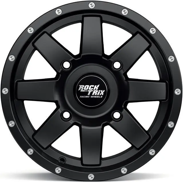Alt view image 5 of 7 - RockTrix RT106 4pc 14in ATV Wheels 4x110 Rims, 14x7, 5+2 Offset, For ATV UTV with IRS (Independent Rear Suspension), Compatible with Honda Kawasaki Yamaha Suzuki 4/110 (Set of 4)