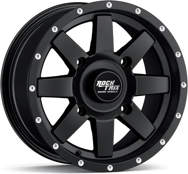 Main image of RockTrix RT106 14in ATV Wheel 4x110 Rim, 14x7, 5+2 Offset, For ATV UTV with IRS (Independent Rear Suspension), Compatible with Honda Kawasaki Yamaha Suzuki 4/110