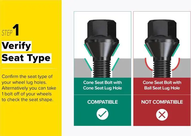 Alt view image 3 of 7 - 20pcs Extended Black Lug Bolts 14x1.5 (40mm Shank Length - Not OEM Length, Cone Seat) Compatible with Audi TT A3 A4 S4 A5 S5 A6 S6 A7 B5 B6 B7 B8 Volkswagen Jetta Golf GTI R32 Passat CC Beetle