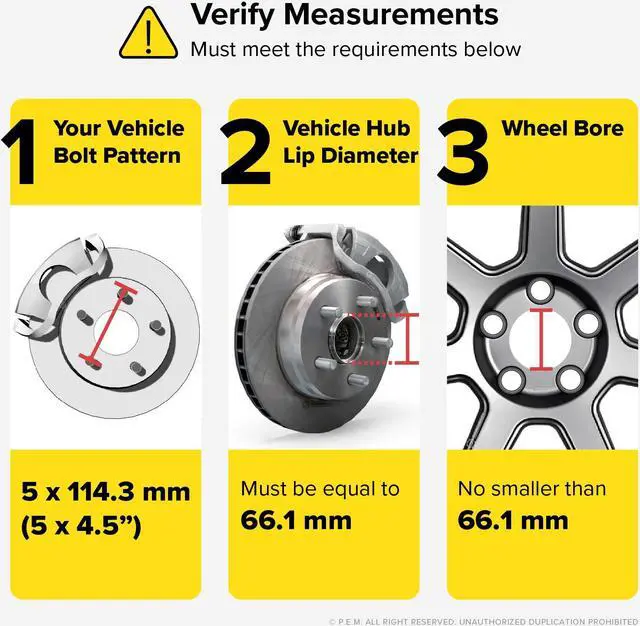 Alt view image 8 of 12 - StanceMagic - 20mm (0.75 inch) Hubcentric 5x114.3 Wheel Spacers (66.1mm bore, 12x1.25 Studs) Compatible with Nissan Infiniti Vehicles (Check your Year and Model in Description) - Silver 66.2mm 2pcs