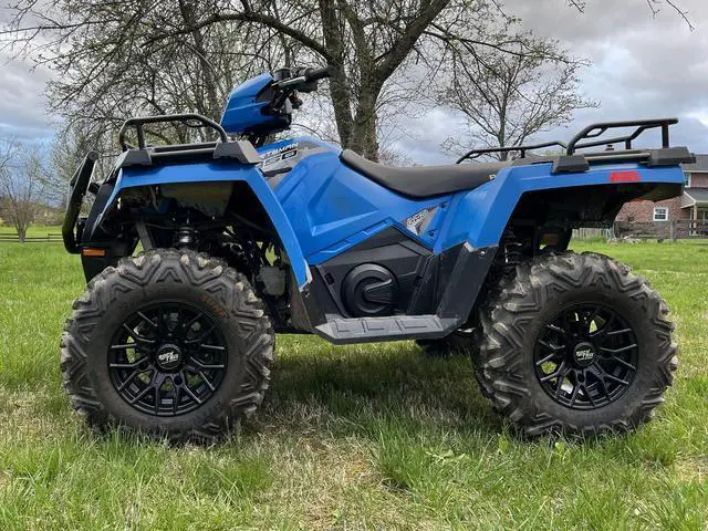 Alt view image 2 of 7 - RockTrix RT104 12in ATV Wheels Rims 12x7 Matte Black, 4x156 Bolt Pattern, 4+3 offset, Compatible with Polaris Sportsman RZR Ranger - 4/156 (Set of 4)