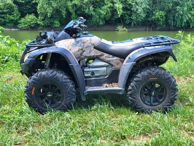 Alt view image 5 of 7 - RockTrix RT102 4pc 12in ATV Wheels 4x110 Rims 12x7, 5+2 Offset, Includes 10x1.25 Lug Nuts - Compatible with IRS Honda Kawasaki Yamaha Rubicon Rincon Brute Force Kodiak Grizzly Rhino 4/110 (Set of 4)
