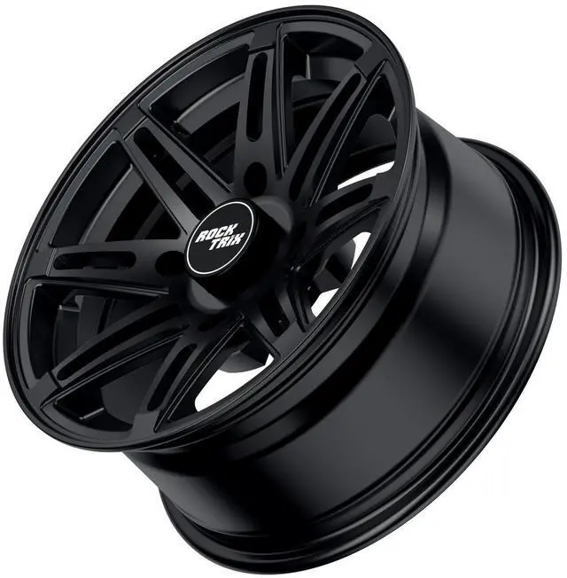 Alt view image 7 of 7 - RockTrix RT103 14in ATV Wheels Rims 14x7 Matte Black, 4x156 Bolt Pattern, 4+3 offset, Compatible with Polaris Sportsman RZR Ranger (4/156) (Set of 4)