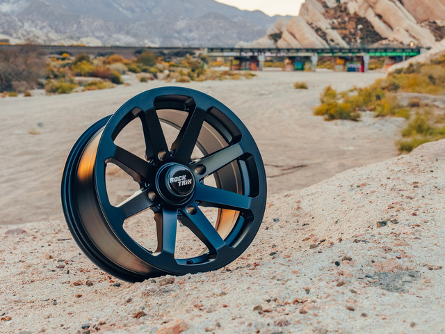 12" RockTrix RT102 ATV Wheels For Honda Rancher Foreman - Matte Black 4x110