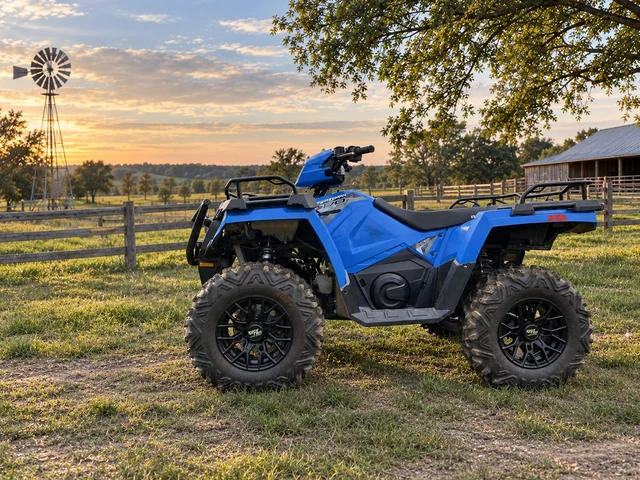 Alt view image 2 of 7 - RockTrix RT104 12in ATV Wheels 4x156 Rims, 12x7, 4+3 Offset, Includes 3/8x24 Spline Lug nuts, Compatible with Polaris Sportsman RZR Ranger UTV - 4/156 (Set of 4)