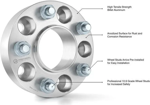 Alt view image 6 of 14 - RockTrix 4pcs 1.5 inch Hubcentric 5x4.5 Wheel Spacers (71.5mm bore, 1/2x20 Studs) Compatible with Jeep Cherokee XJ Grand Cherokee ZJ Wrangler YJ TJ Liberty KJ KK (38mm 5x114.3)