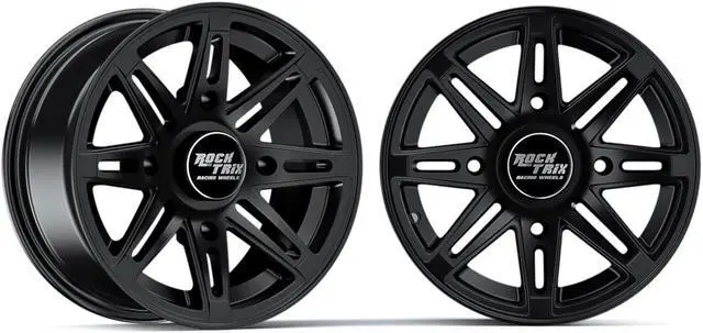 Alt view image 7 of 7 - RockTrix RT103 14in ATV Wheels 4x156 Rims, 14x7, 4+3 Offset, Includes 3/8x24 Spline Lug nuts, Compatible with Polaris Sportsman RZR Ranger UTV, 4/156, Set of 4