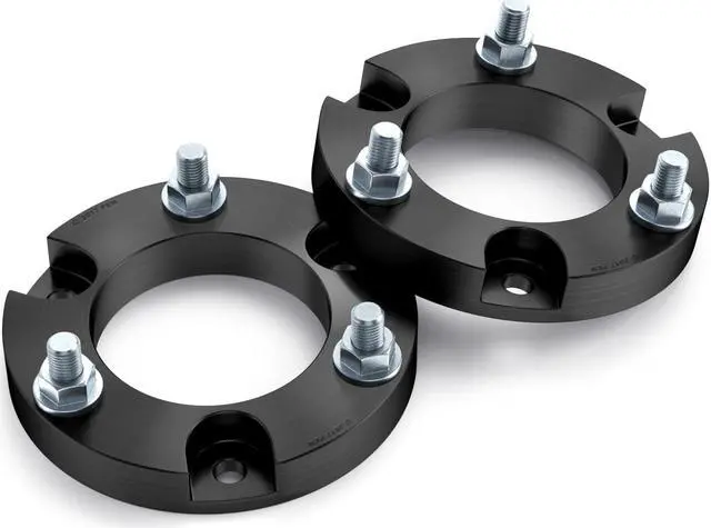 Main image of Front Suspension Lift Kit - 1.5 inch Lift - Compatible with 2005-2021 Toyota Tacoma (6-Lug), 2003-2021 4Runner, 2007-2014 FJ Cruiser (4WD) - Leveling Kit Strut Upper Top Aluminum Spacers Accessories