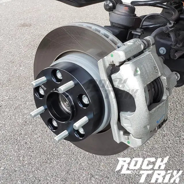 Alt view image 7 of 11 - RockTrix 2 inch Hubcentric 5x5 to 5x5 Wheel Spacers (71.5mm Bore, 1/2x20 Studs) Compatible with Jeep 99-10 Grand Cherokee WJ WK, 07-18 Wrangler JK JKU, 06-10 Commander XK - Black 50mm 5x127 2pcs