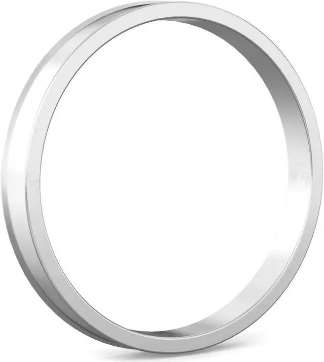 Alt view image 6 of 7 - Hubcentric Rings (Pack of 4) - 64.1mm ID to 73.1mm OD - Silver Aluminum Hubrings - Only Fits 64.1mm Vehicle Hub and 73.1mm Wheel Centerbore - Compatible with Honda Acura