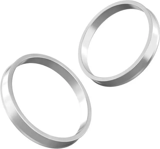Alt view image 5 of 7 - Hubcentric Rings (Pack of 4) - 64.1mm ID to 73.1mm OD - Silver Aluminum Hubrings - Only Fits 64.1mm Vehicle Hub and 73.1mm Wheel Centerbore - Compatible with Honda Acura
