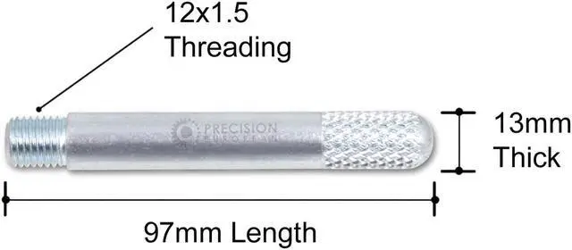 Alt view image 3 of 12 - Steel Wheel Hanger Alignment Pin Guide Tool - Metric 12x1.5 Threads - Wheel Lug Bolt Automotive Mechanic Tool Compatible with BMW Mercedes Volkswagen, Wheel Mounting Guide Bolt M12x1.5 1pc