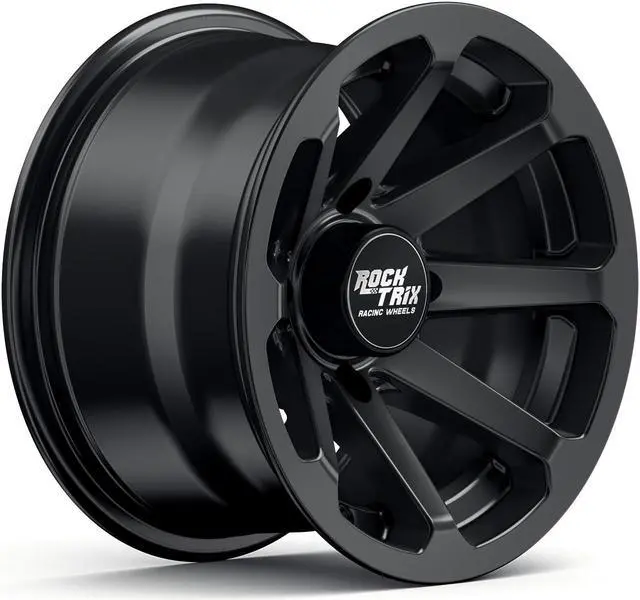 Alt view image 5 of 6 - RockTrix RT102 12in ATV Wheels 4x110 Rims, 12x7, 5+2 F and 2+5 R Offset, SRA Only, Compatible with Honda Foreman 400 450 500, Rancher 350 400 420 Solid Rear Axle (Set of 4)