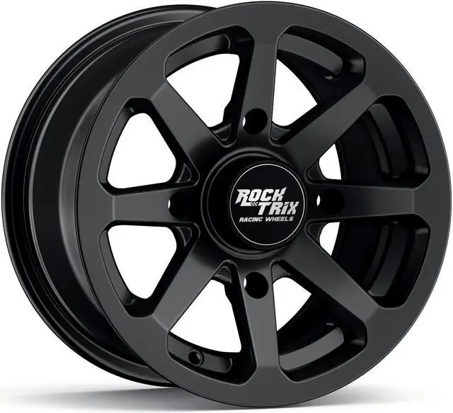 Alt view image 5 of 7 - RockTrix RT102 12in ATV Wheels 4x110 Rims, 12x7, 5+2 F and 2+5 R Offset, Includes 10x1.25 Lug Nuts - Compatible with SRA Honda Foreman 400 450 500, Rancher 350 400 420 Solid Rear Axle (Set of 4)