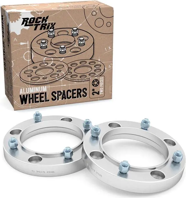Main image of RockTrix - 1 inch ATV Wheel Spacers (4x156, 3/8x24 Studs, Cone Seat Nuts) Compatible with Select Polaris and Kawasaki (Read Listing for Year Model Info) UTV Silver V3 25mm 2pcs