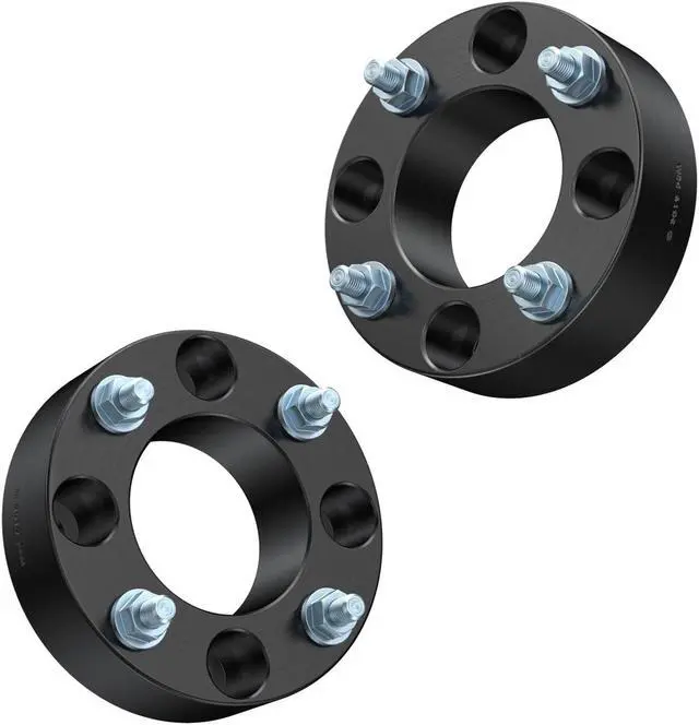 Alt view image 6 of 7 - RockTrix - 1.5 inch ATV Wheel Spacers (4x110, 74mm Bore, 10x1.25 Studs Nuts) Compatible with Honda Yamaha Suzuki Bombardier (Read Listing for Year Model Info) UTV V1 38mm Black 4pcs