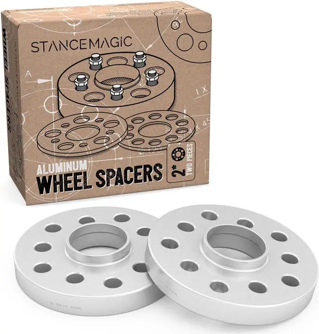 Main image of 25mm (1 inch) Hubcentric Wheel Spacers (5x112 and 5x100, 57.1mm Bore) Compatible with Audi TT A3 A4 A6 A8 S4 S6 S8 Volkswagen Jetta Golf GTI R32 Corrado Beetle EOS CC - Silver 2pcs