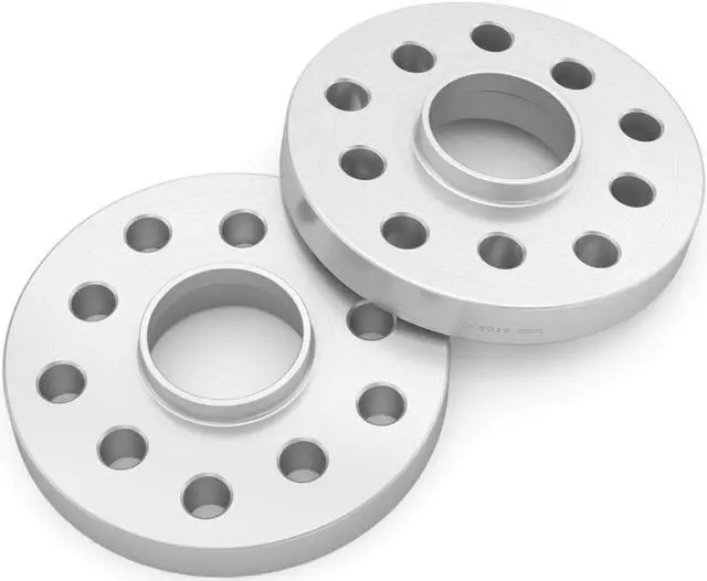 Alt view image 4 of 9 - 25mm (1 inch) Hubcentric Wheel Spacers (5x112 and 5x100, 57.1mm Bore) Compatible with Audi TT A3 A4 A6 A8 S4 S6 S8 Volkswagen Jetta Golf GTI R32 Corrado Beetle EOS CC - Silver 2pcs