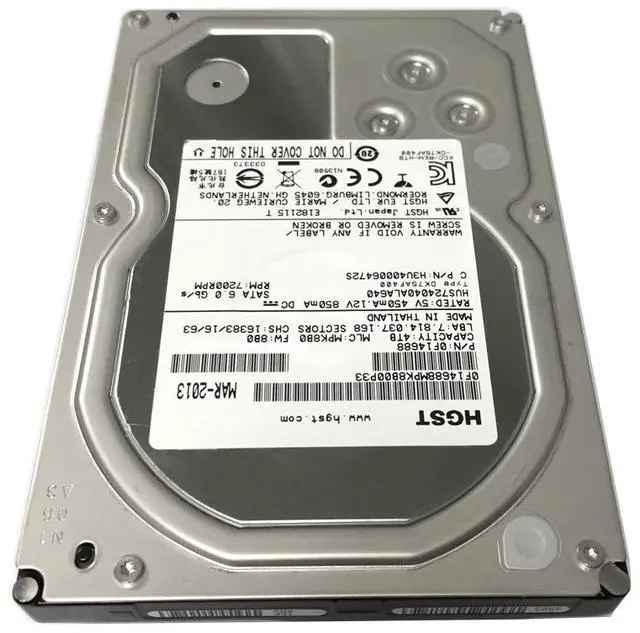 Alt view image 4 of 5 - HGST HUS724040ALA640 4TB 64MB 7200RPM Enterprise Grade SATA6Gb/s 3.5" Hard Drive