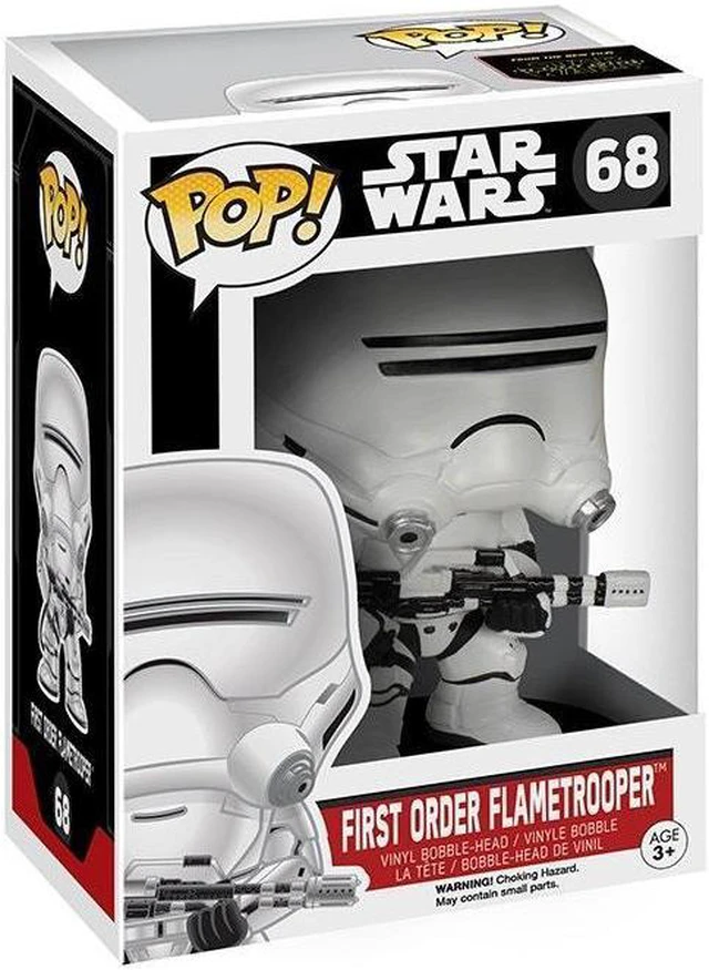 Alt view image 11 of 13 - Star Wars The Force Awakens Funko POP Vinyl Figure First Order Flametrooper