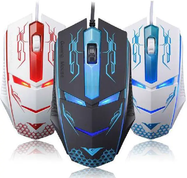 Alt view image 4 of 6 - RAJFOO Terminator Optical Wired Gaming Mouse USB Wired Professional Game Mice for laptops Desktops Mouse Gamer
