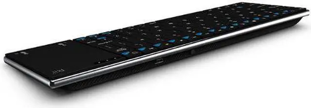 Alt view image 5 of 7 - Rii Mini K12+ Stainless Steel cover wireless keyboard with large built-in touchpad and rechargable Li-ion Battery for PC, Laptop, Raspberry PI 2, Smart TV, IPTV, Android Box.